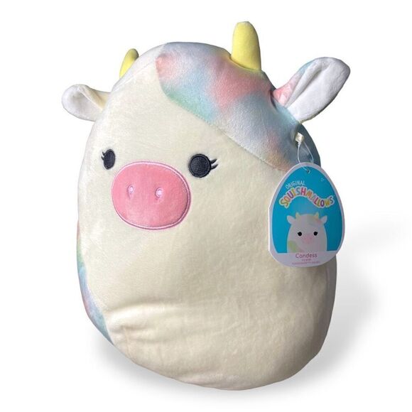 Squishmallows Kellytoy Easter Candess the Cow 12" Plush New with Tags (c) - Picture 2 of 6